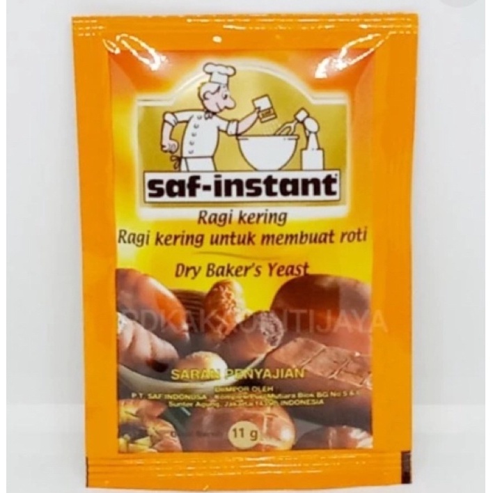 GIS KUE / SAFT-Instant Yeast Ragi Pengembang Roti /Kue - [per Sachet @ 11 g]