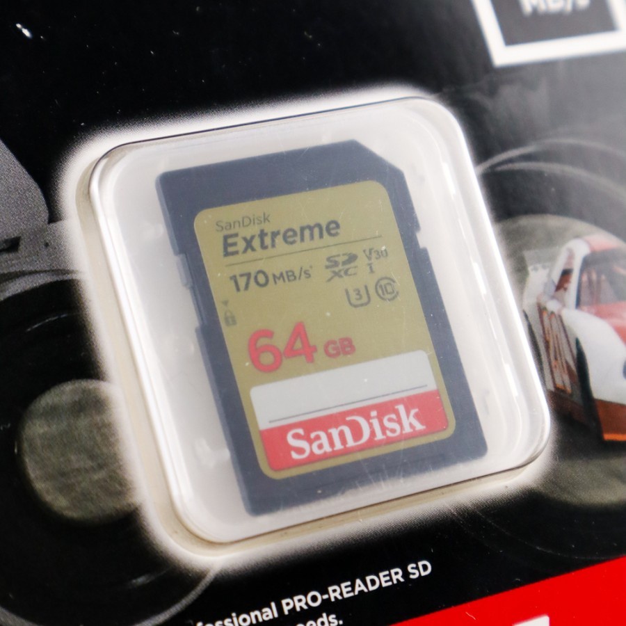 Sandisk SDXC Extreme 64GB UHS-I U3 4K V30 170MB/s - SDSDXV2-064G