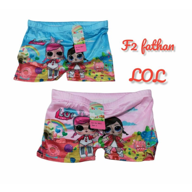 Celana Dalam Boxer Anak Cewe LOL Cd anak Karakter