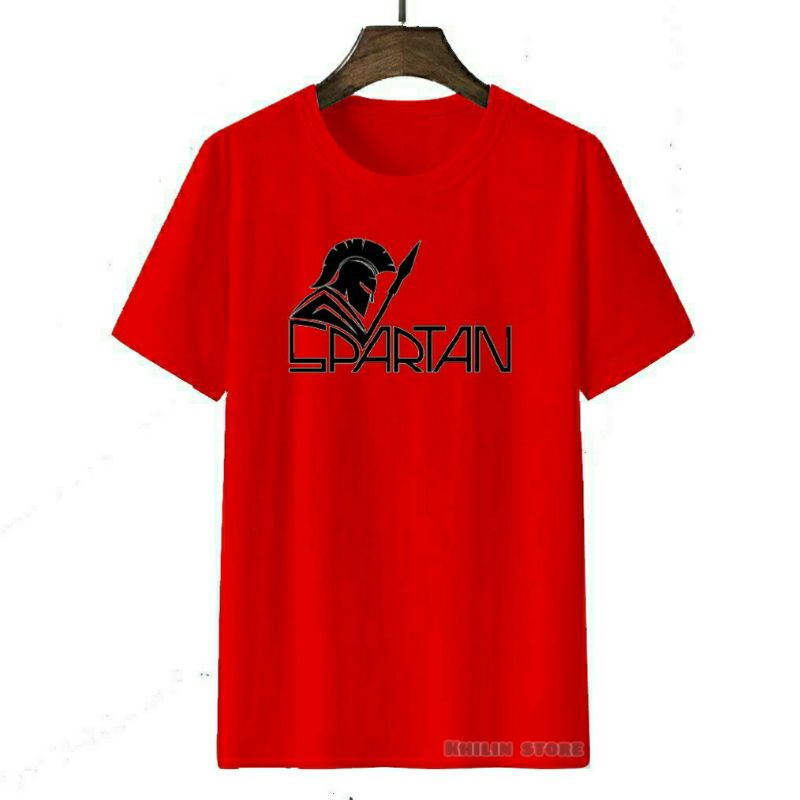 Kaos Spartan pria wanita dewasa premium baju kaos pria wanita distro kaos lengan pendek Spartan cotton combed original