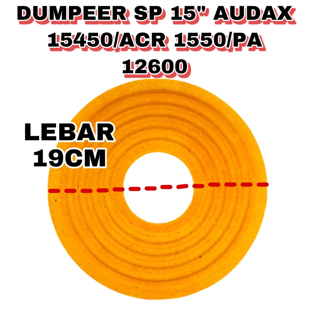 DUMPEER SPEAKER 15" AUDAX 15450/ACR 15500/PA 12600