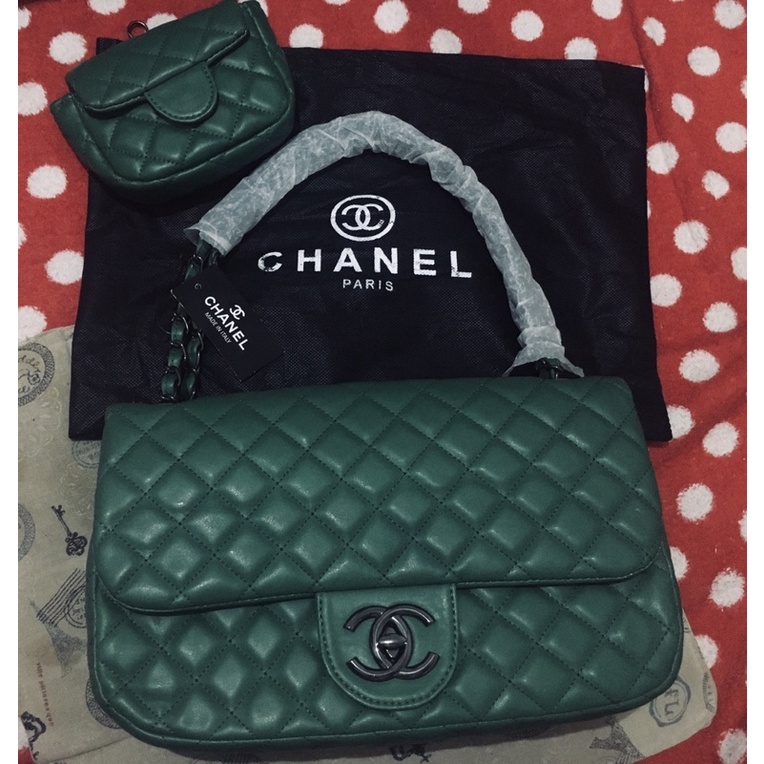 TAS BATAM CHANEL CLASSIC GREEN MATTE| PREMIUM