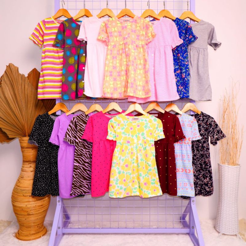 NICTA DRESS full Kancing Bobokids Dress Anak Lucu