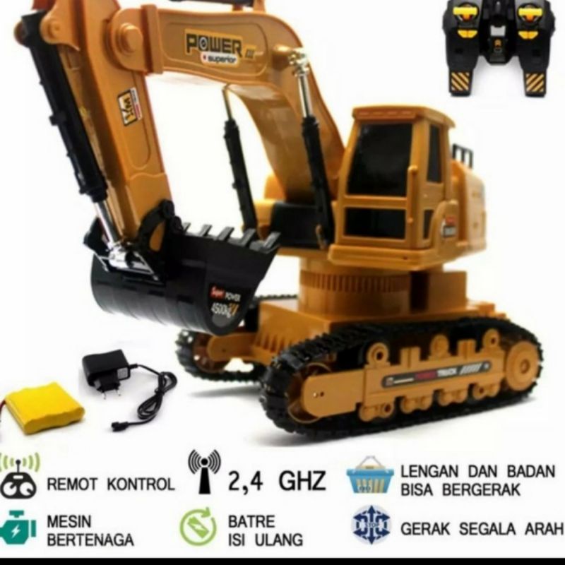 Mobil Remote RC Exavator Beko Mainan Anak Remote Control