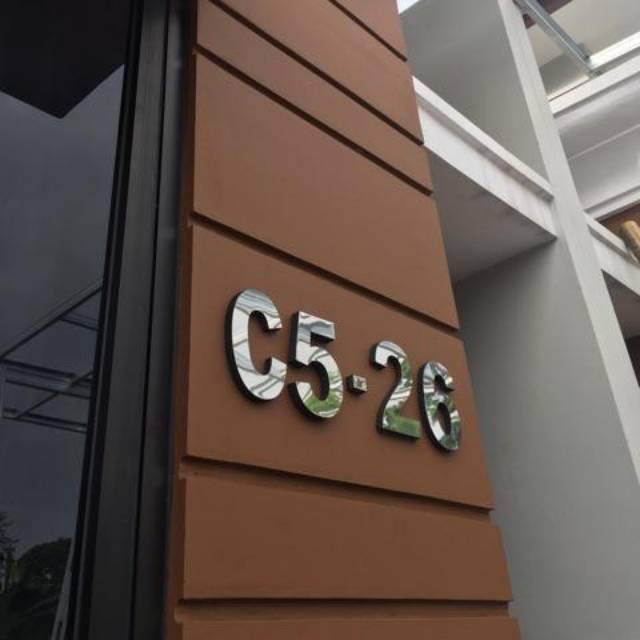 Huruf A Z Nomor Rumah Papan Nama Bahan Stainless Steel Huruf A Z Nomor Rumah Papan Nama Bahan Stainless Steel