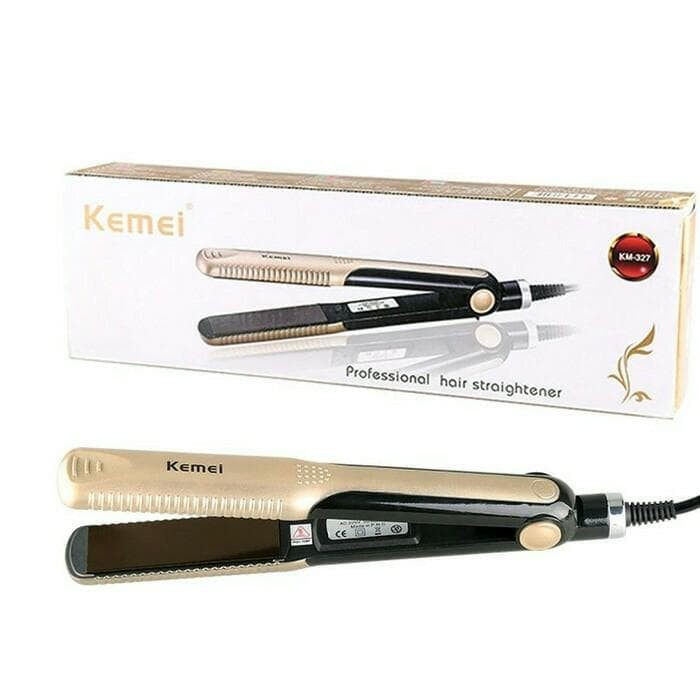 Catokan Rambut Kemei KM 327 Catok Professional Hair Straightener 327