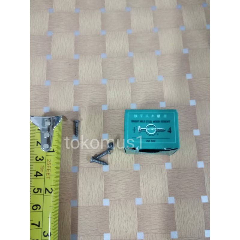 SEKRUP KAYU /SKRUP KAYU (+) 1/2&quot; INCI  5/8&quot;X 4 PER KOTAK