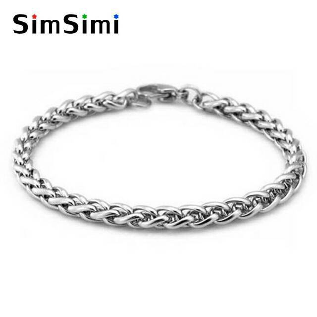 GELANG HARGA PROMO 2021- GELANG TITANIUM PRIA RANTAI BESAR 6MM ANTI KARAT