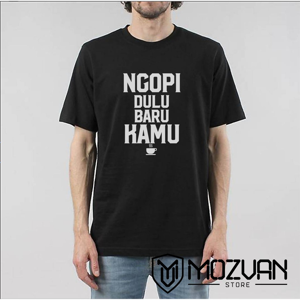 Baju Kaos Kopi Tshirt promo pria wanita - K02