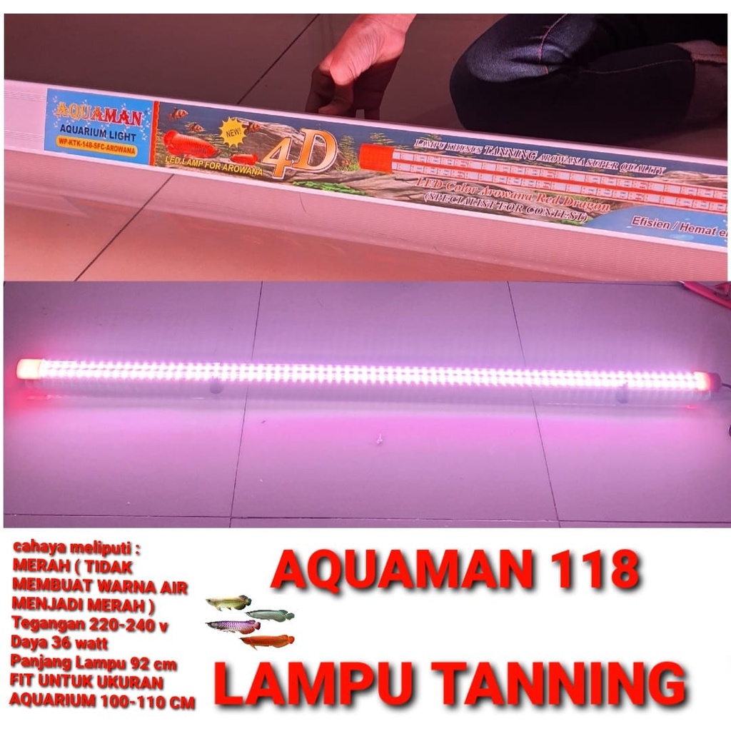 lampu tanning aquarium lampu tanning arwana Aquaman spesialkontes