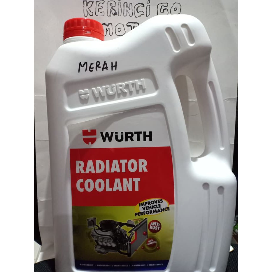 COOLANT RADIATOR WURTH MERAH - RADIATOR COOLANT RED WURTH