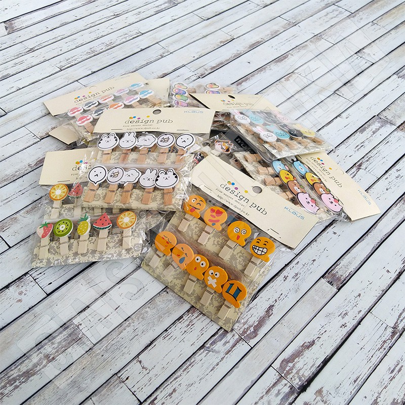 Wooden Clip / Klip Kayu Karakter - Penjepit / Jepit Kertas