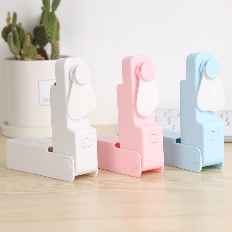 Kipas Angin Mini Portabel Model Genggam Dapat Dilipat Dengan USB