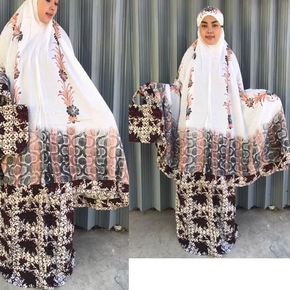GROSIR 12.12 Mukena Batik Cap Lukis Pekalongan SUPER JUMBO ✈