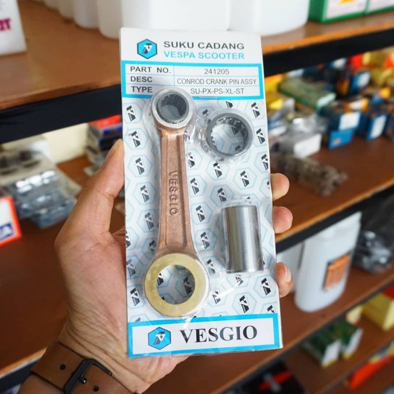 Stang Piston Seher Set Vespa Px Ps Excel Pxe Original Vesgio