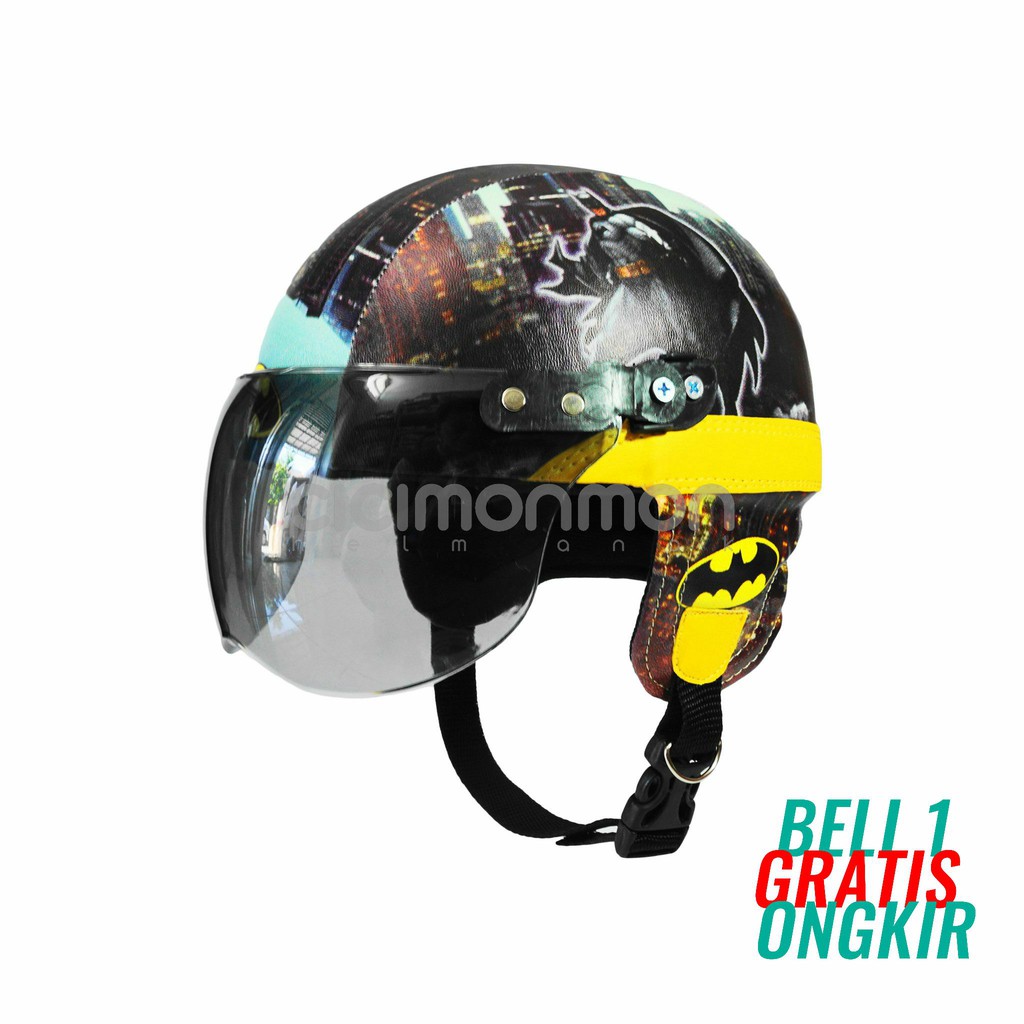 SPECIAL Helm Anak Retro Karakter Batman