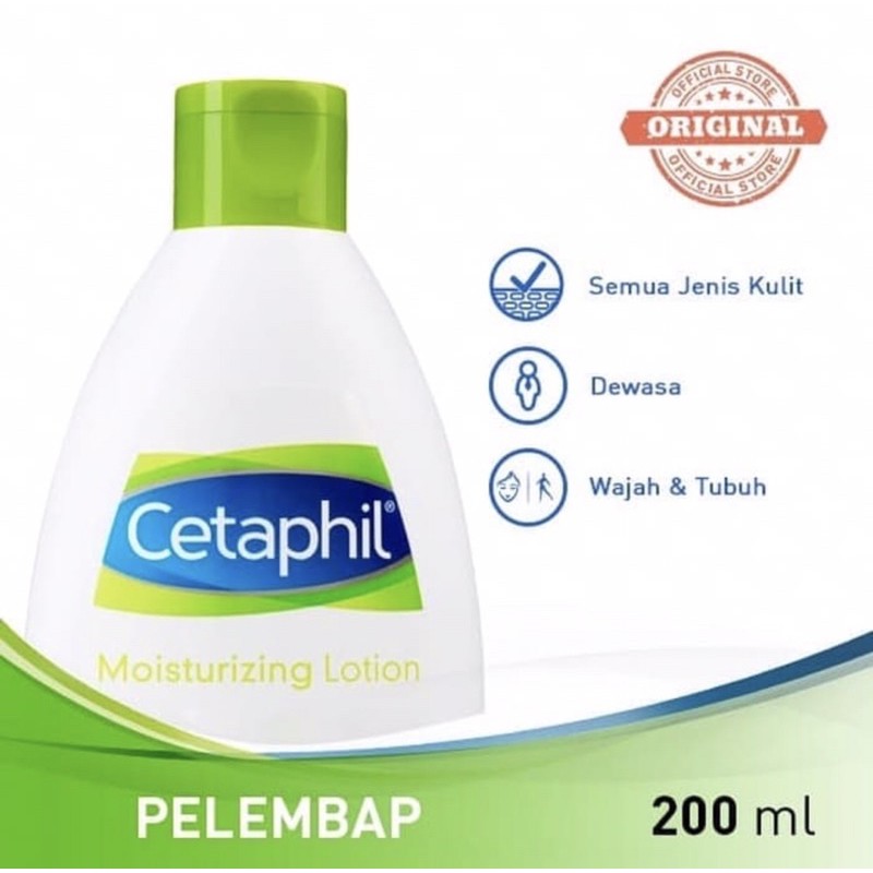 Cetaphil moisturizing lotion 200 ml ( melembabkan kukit kering )