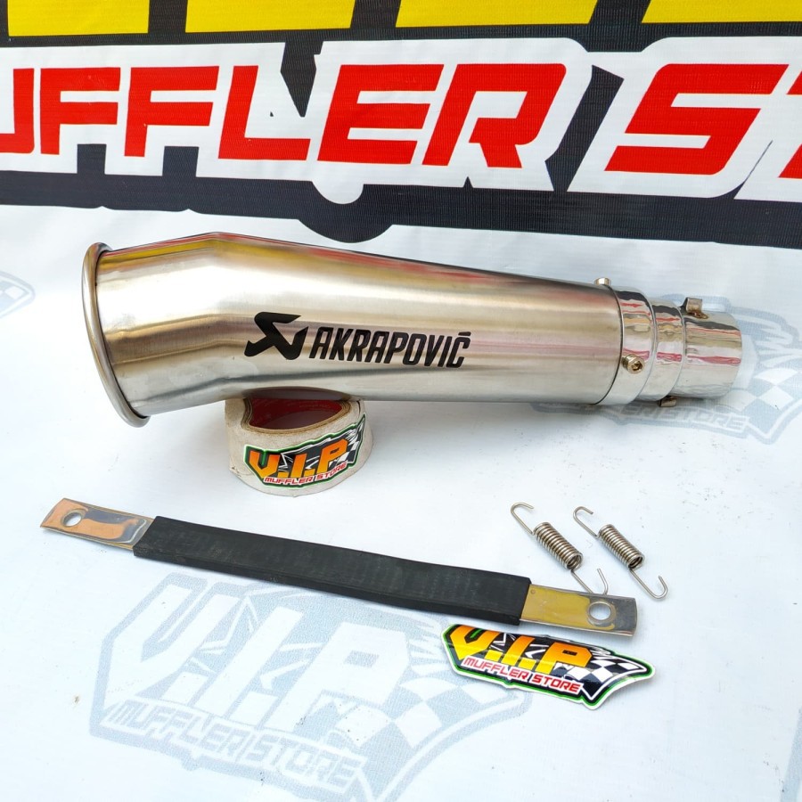 Silincer Knalpot AKRAPOVIC MEGAPHONE Titan Stainless