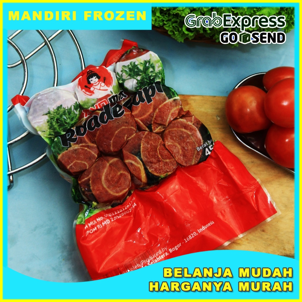 

AYOMA Rolade Sapi 450gr Isi 18pcs - Makanan Beku Olahan