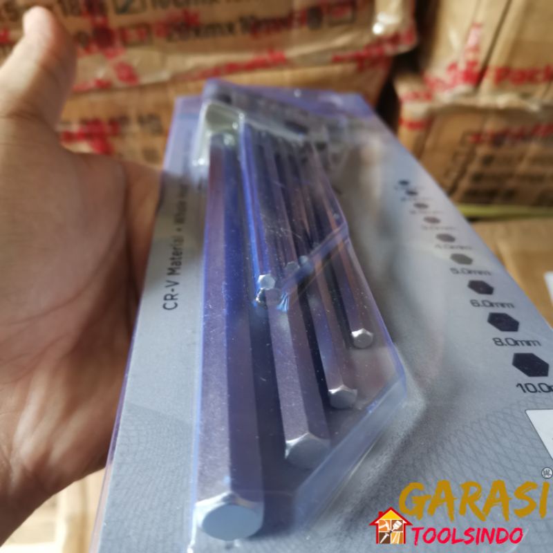 kunci L set Extra long 9 pcs sentinel kunci l hex panjang