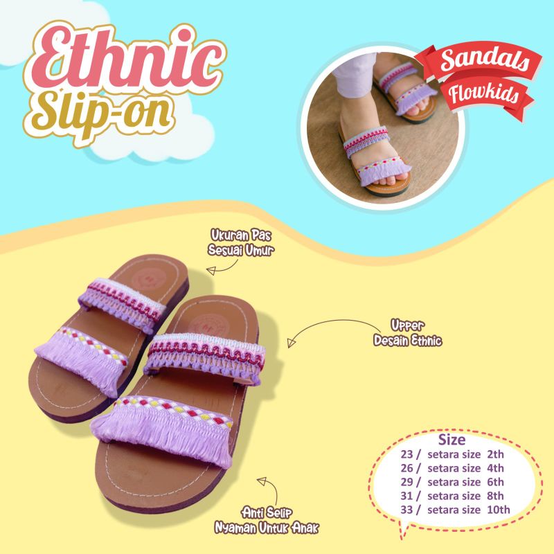 sandal ethnic anak perempuan by flowkids