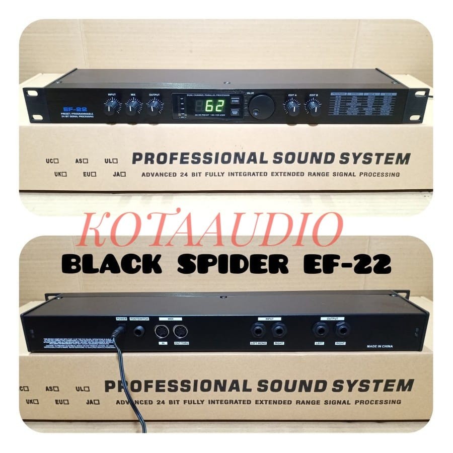 EFFECT VOCAL BLACK SPIDER EF 22 PROCESSOR BLACKSPIDER EF22 ORIGINAL
