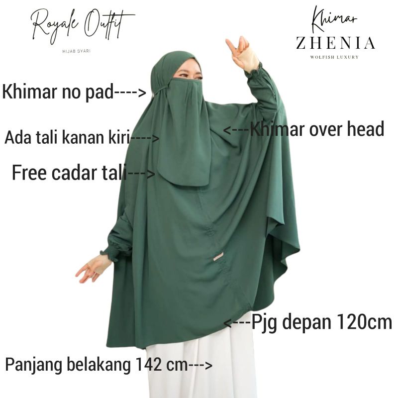 Zenhia khimar cocok untuk umroh