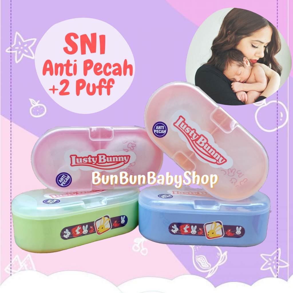 LUSTY BUNNY Tempat Bedak Bayi Anak Tabur Tabor Perlengkapan Bayi BAru Lahir Peralatan Baby Newborn