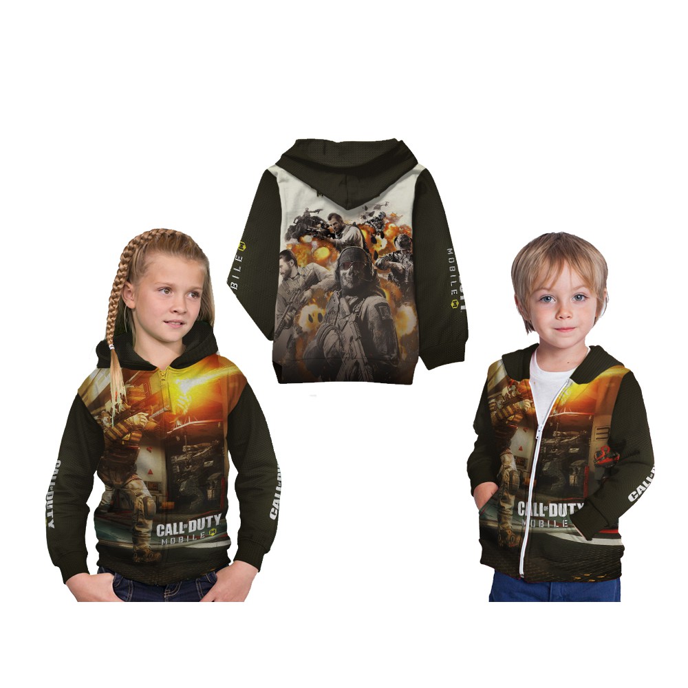 Jaket Hoodie Anak Call Of Duty Mobile CODM 03 Custom Fullprint