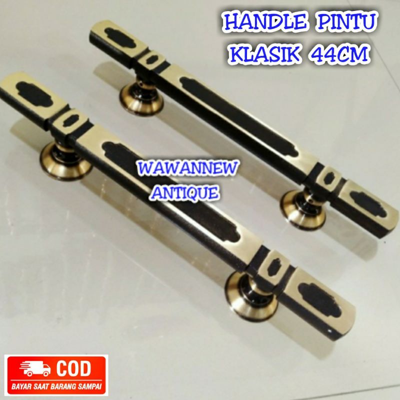 Handle Pintu / Tarikan Gagang Pintu Rumah Kuningan Antik Klasik 44cm