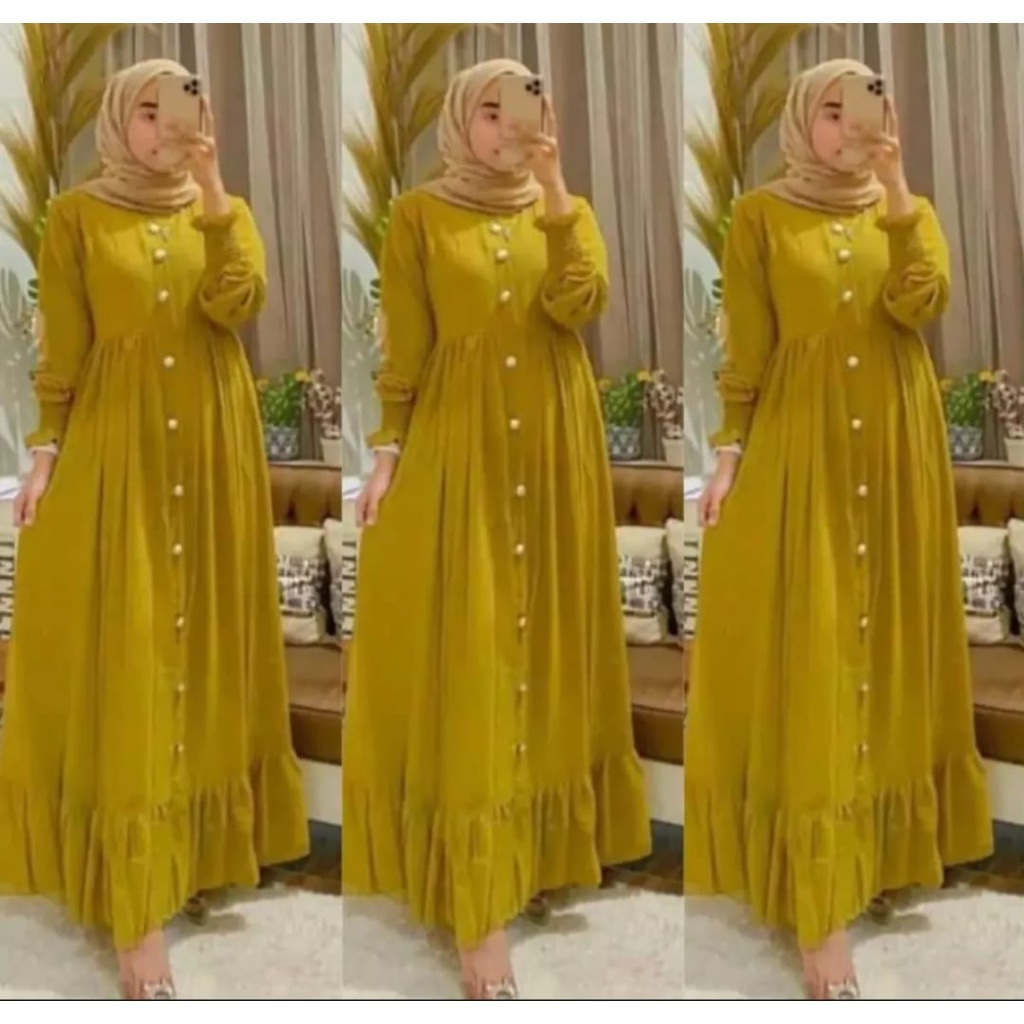 (BISA COD)TERBARU GAMIS RAYON POLOS GAMIS RAYON PREMIUM TEBAL DAN ADEM