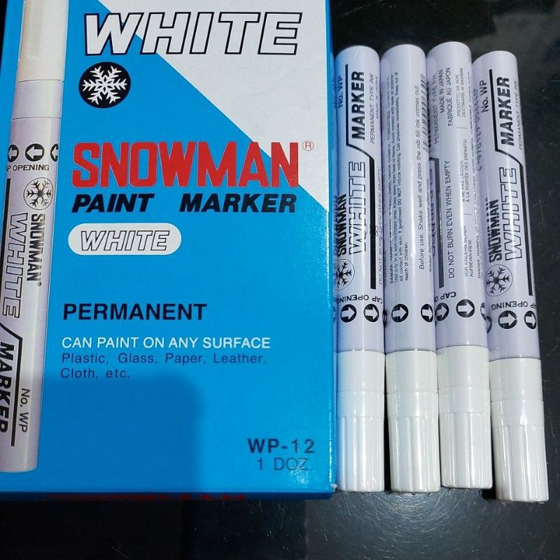

spidol snowman paint marker wp-12 ( tertera harga 3 pcs)