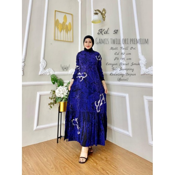 gamis twill premium original berkualitas