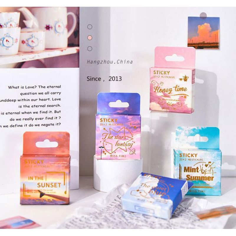 

46 Sticky Miss time deco sticker Diy scrapbook jurnal diary planner