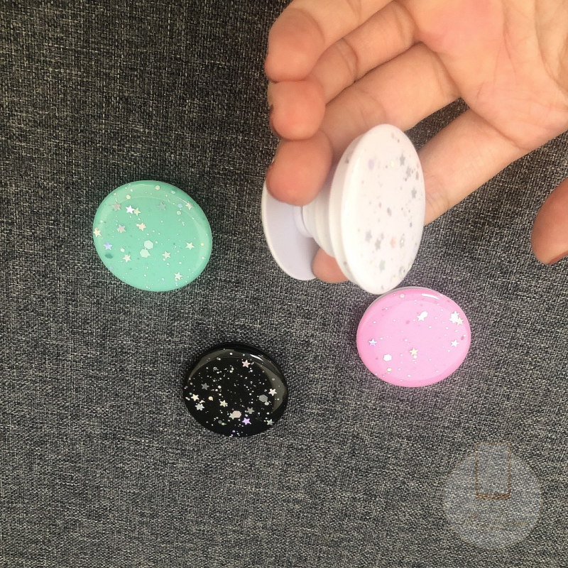 Bracket Finger Holder 3D Popsocket Luxury Liquids Glitter Bling Phone Holder Pop Socket for Phone Stand