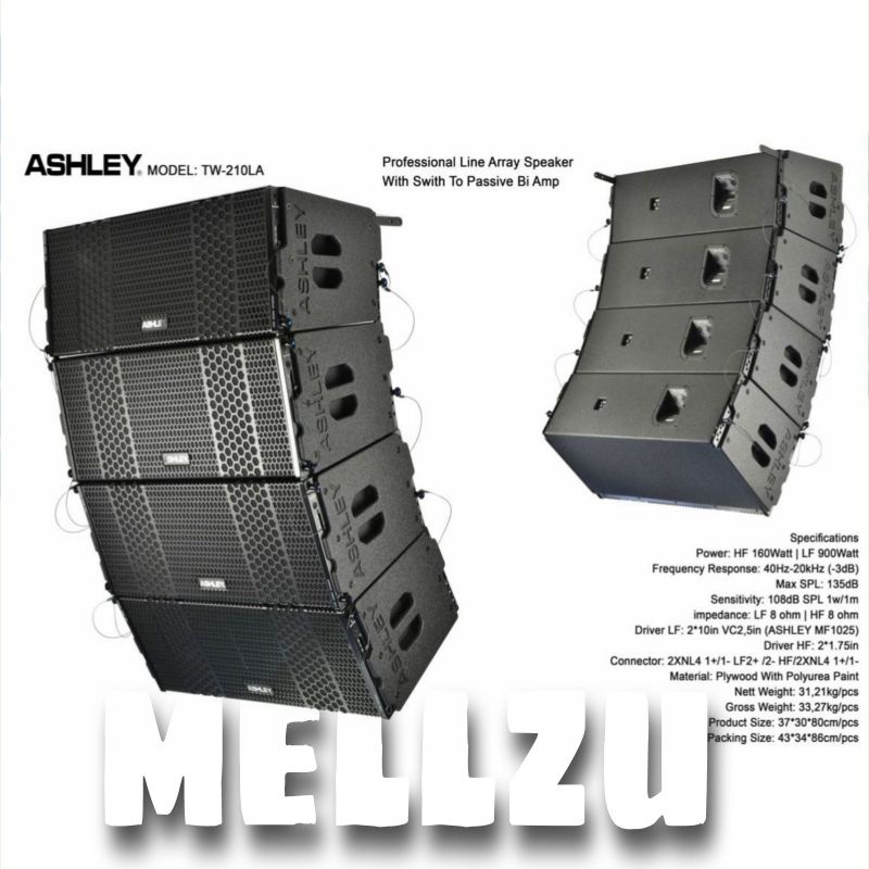 Speaker Line Array Ashley TW 210 LA Original Passive Array TW 210LA