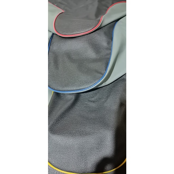 Kulit Jok Mio Sporty-Sarung Kulit Jok Motor Mio Sporty- Kulit Jok Motor Mbtech-Mio Sporty