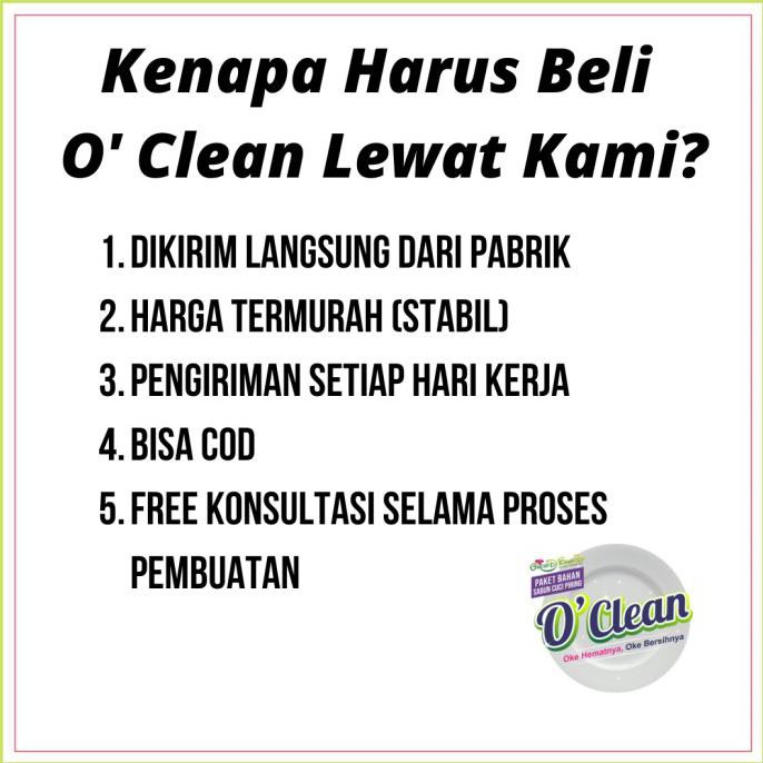 Ready Bahan Sabun Cuci Piring Hemat - O' Clean