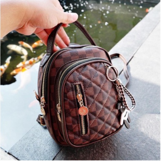 (HARUS PUNYA) TAS WANITA ransel VL VICTORY mini backpack FREE GANTUNGAN Ftbs