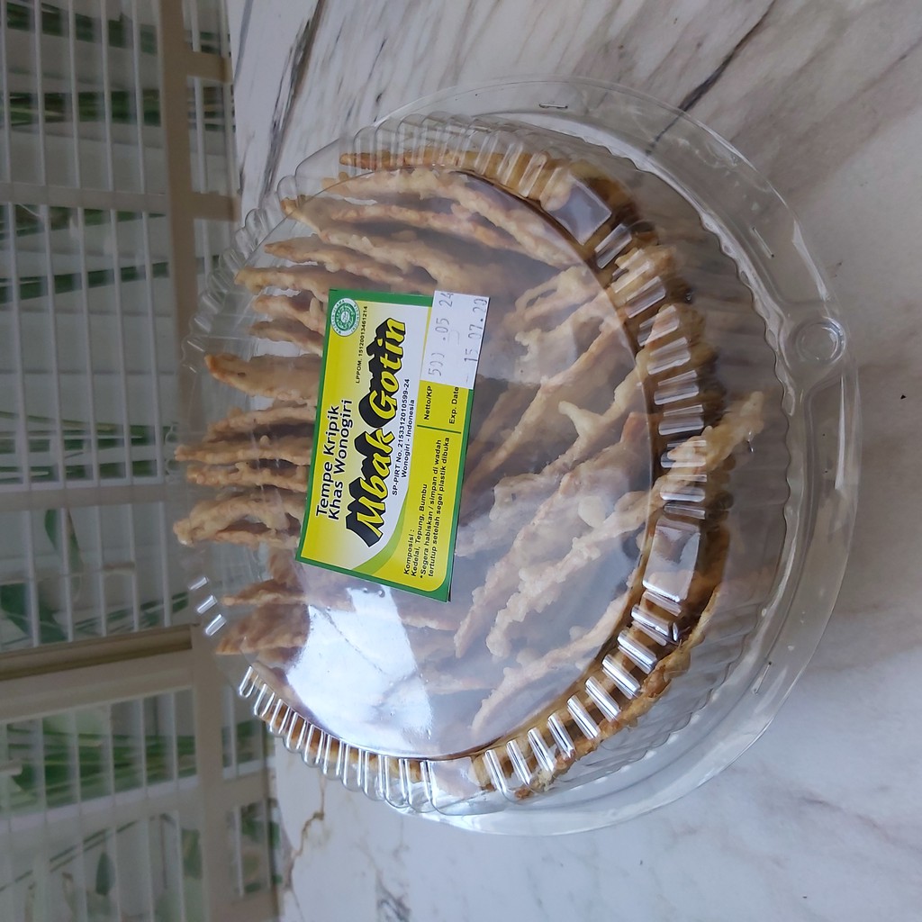 

Tempe keripik khas wonogiri Mbak Gotin halal MUI dinkes PIRT