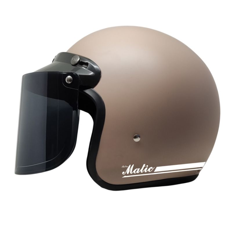 Helm Bogo Retro Matic Full Leher SNI Dewasa