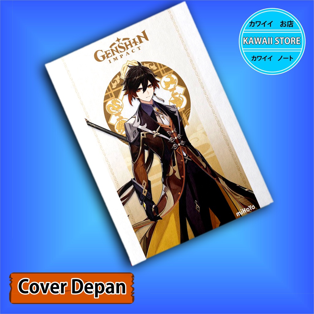 

Notebook / Pocket book Hard Cover Anime Game Genshin Impact ZHONGLI uk A5 & A6 / Notes Book
