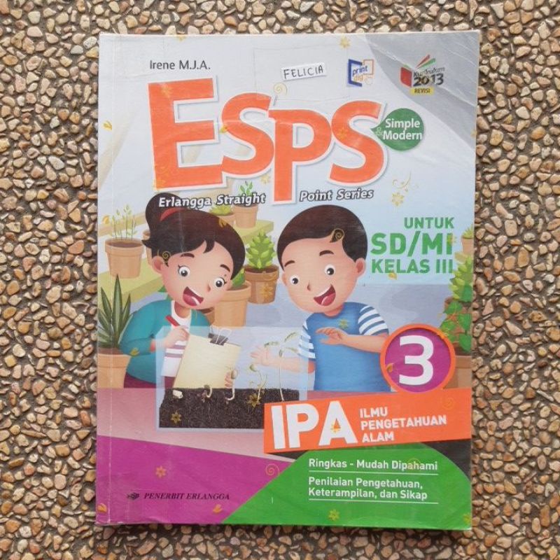 buku Esps IPA. Ilmu Pengetahuan Alam sd kelas 1.2.3 revisi kurikulum 13-Ipa 3