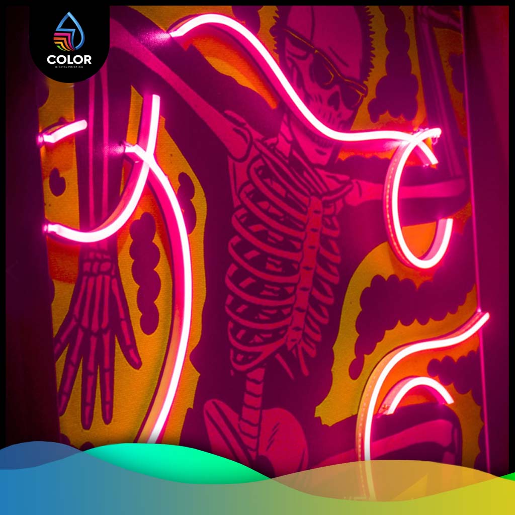 Neon Flex Custom / Akrilik Custom Neon Flex On Stiker / Neon Flex