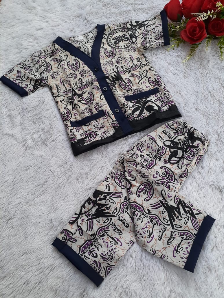 Batik Piyama Anak Kekinian Produksi Sendiri ➡️➡️bisa Cod
