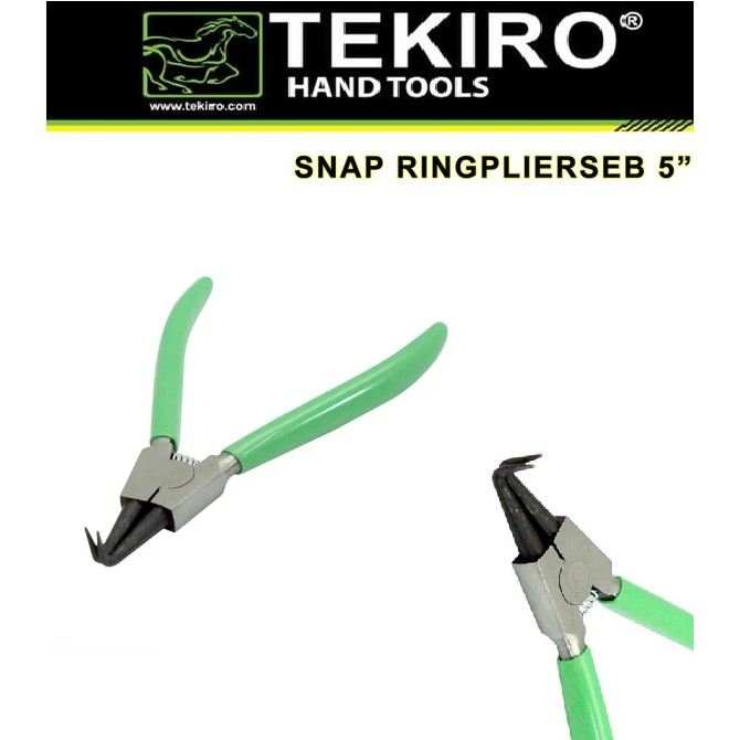 TEKIRO Tang Snap Ring Eb 5 Inch / Tang Jepit Tutup Bengkok / Tang Snap Ring Buka Bengkok (EB) 5 INCH / External Bent 5&quot; Tang Circlip Tang SnapRing Pliers