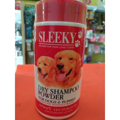 Bedak dry shampo powder Sleeky 150 ml dog n cat