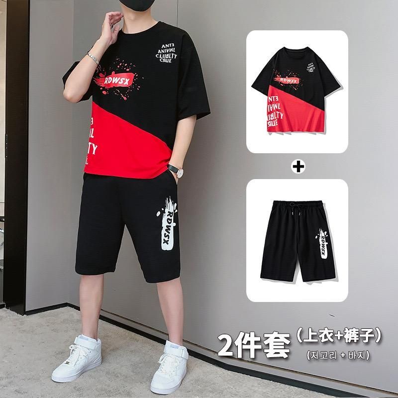 STELAN ( RDWSX ) STELAN PRIA DEWASA 1 SET KAOS DISTRO + CELANA PENDEK KEREN  MODEL TERBARU