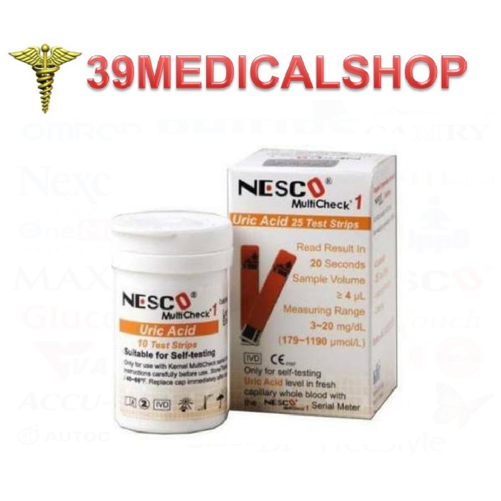 STRIP NESCO - NESCO GLUCOSE- CHOLESTROL- URIC ARIC