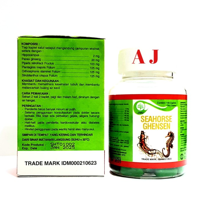 SEAHORSE GHENSHEN KIDNEY - OBAT SEHAT GINJAL AMPUH